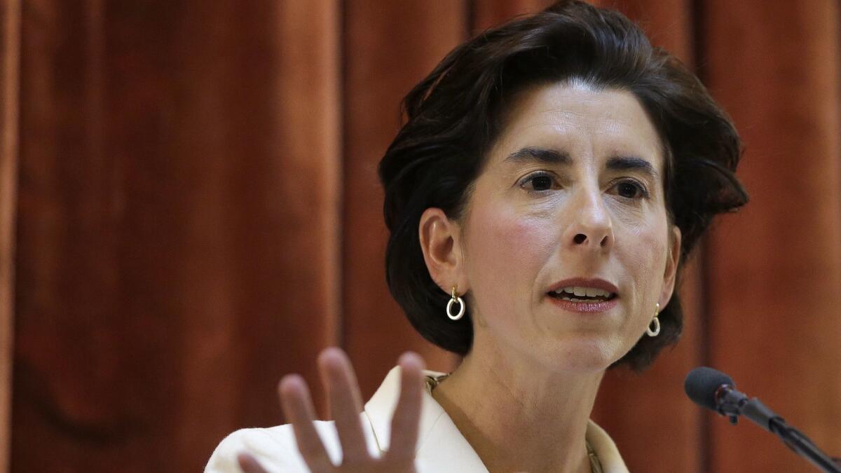 Gov. Gina Raimondo has scheduled three events at Rhode Island beaches to meet with constituents.