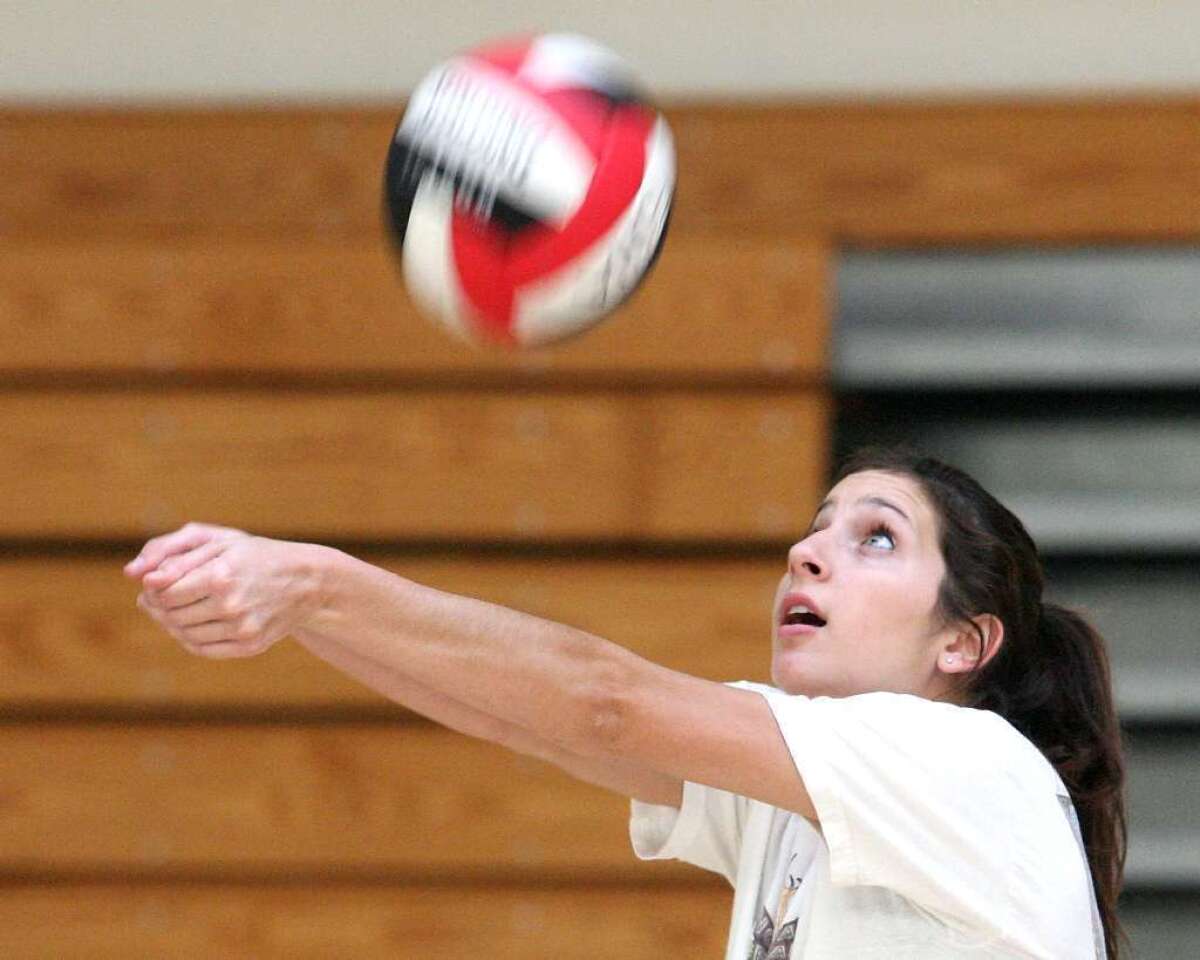 ARCHIVE PHOTO: Flintridge Sacred Heart Academy Jenna Orlandini continues to solidify the University of Washington women's volleyball team as a senior.