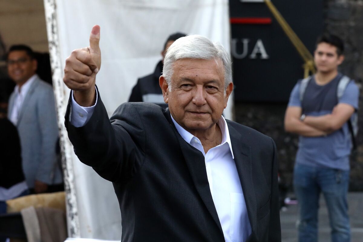 Mexican president Andrés Manuel López Obrador 