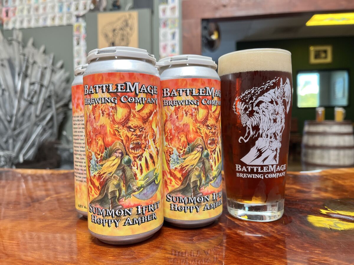 Vista-based BattleMage Brewing's gold medal-winning amber ale Summon Ifrit.