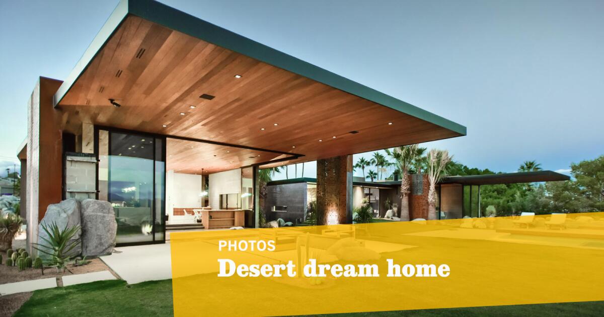 This Palm Springs dream home is built to look like it's 'launching off the hillside'