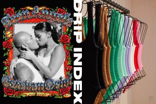 two side-by-side fashion images with the words “Drip Index” running in the center
