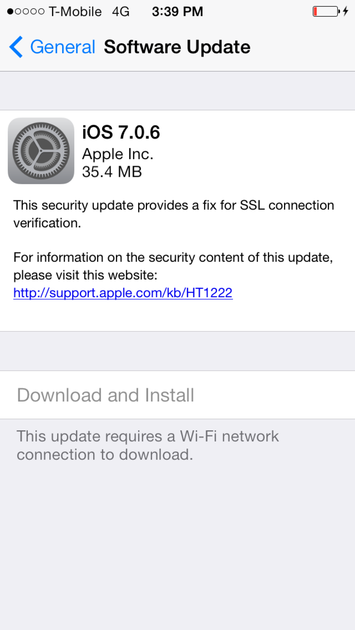 Apple has released an iOS update designed to fix the "Gotofail" bug.