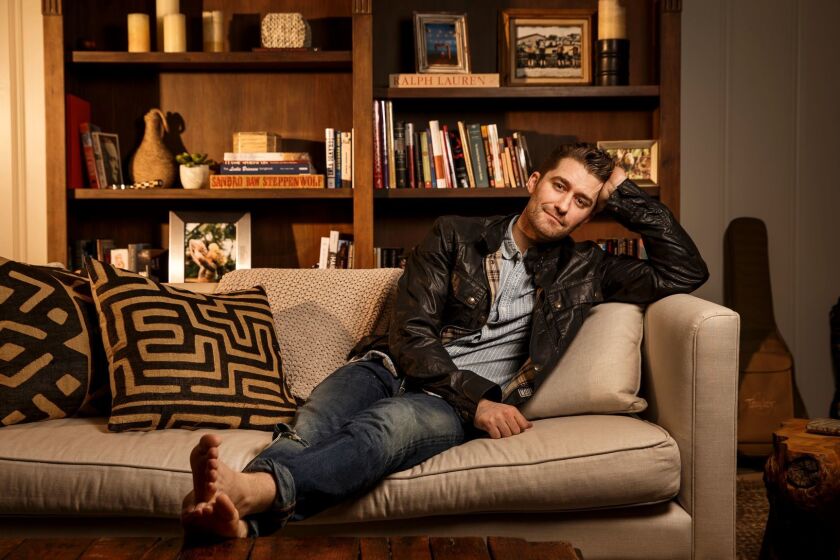 Matthew Morrison at home in Los Angeles. The actor and singer will bring his concert tour to Broad Stage in Santa Monica on Jan. 14.