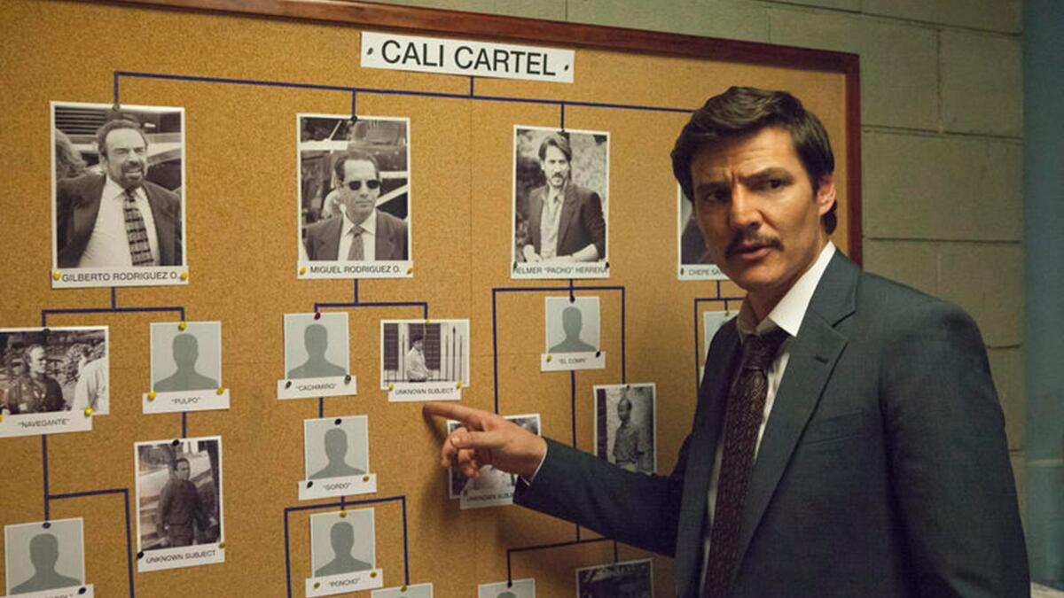 Pedro Pascal on Netflix's "Narcos." (Juan Pablo Gutierrez / Netflix)