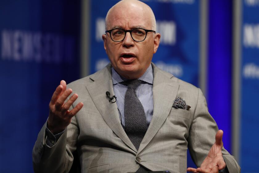 FILE - In this April 12, 2017, file photo, Michael Wolff of The Hollywood Reporter speaks at the Newseum in Washington. Wolff used to worry about the spotlight moving on. No longer. The author of an explosive book on President Donald Trumpâs administration is the target of a cease and desist letter from Trumpâs lawyers. And heâs the focus of a campaign by the presidentâs allies to cast doubt on the bookâs claim that Trump is a reluctant and troubled president. (AP Photo/Carolyn Kaster, File)