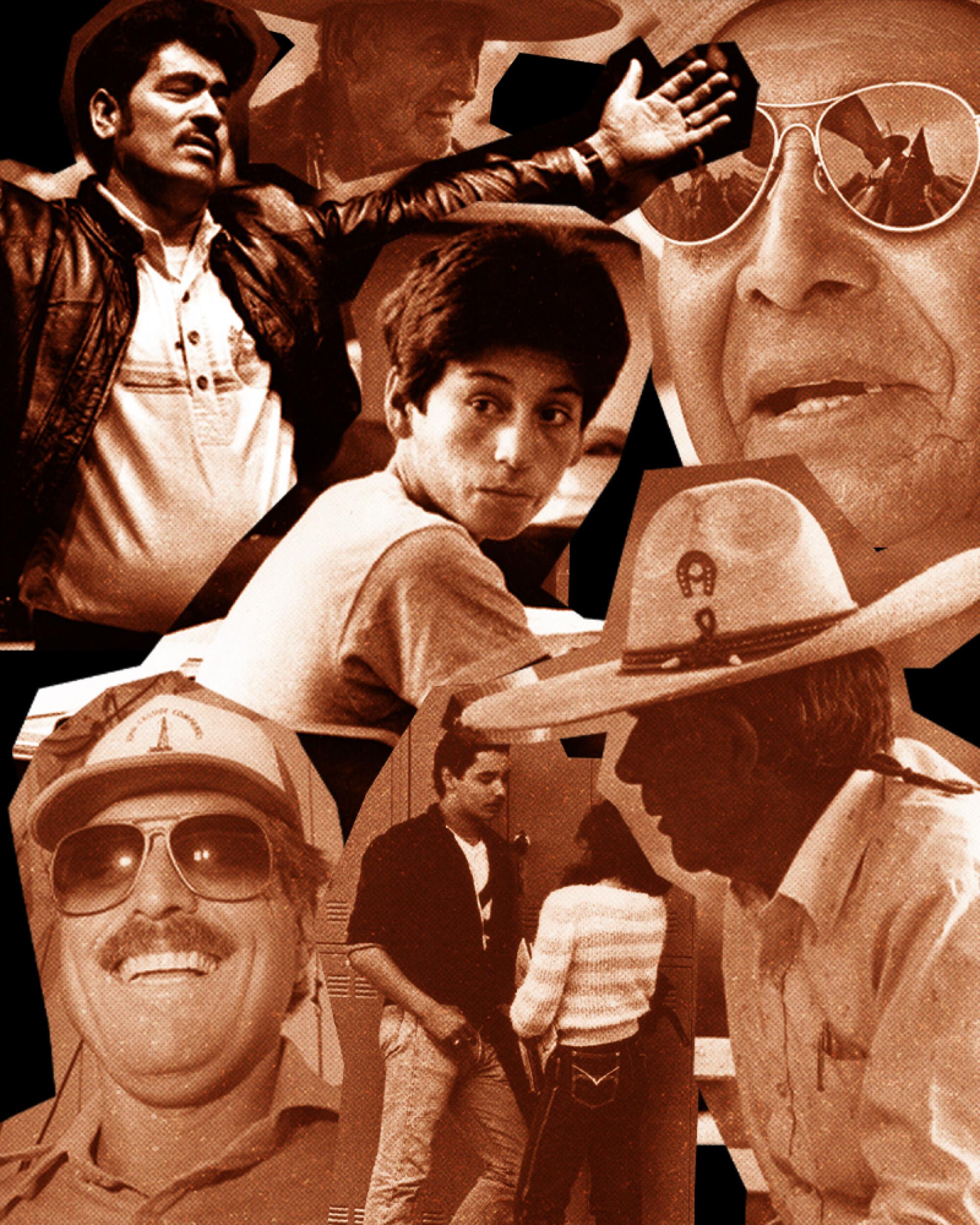 Different faces from the 1981 L.A. Times Latino series 