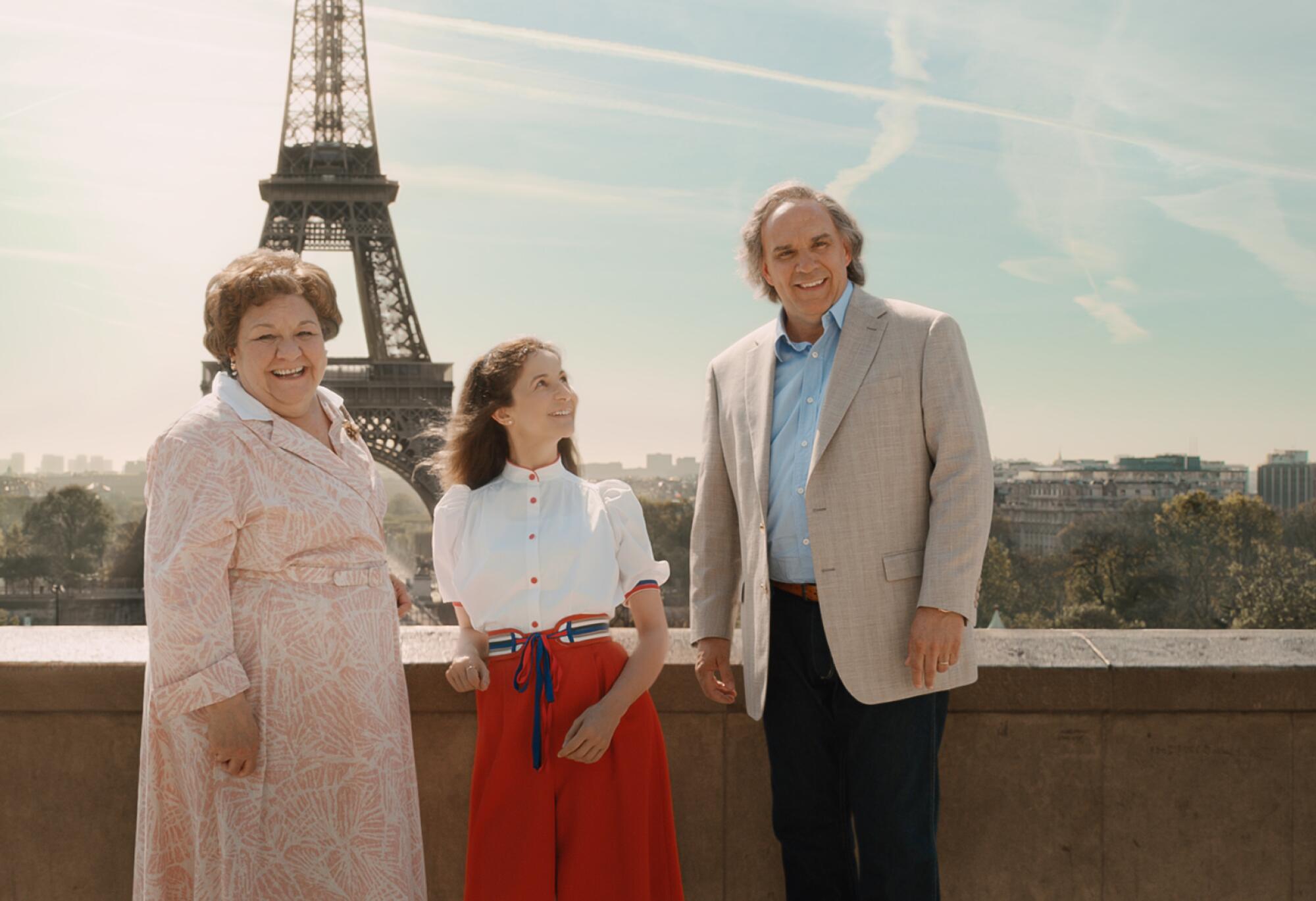 Danielle Fichaud, Valérie Lemercier and Sylvain Marcel in "Aline"