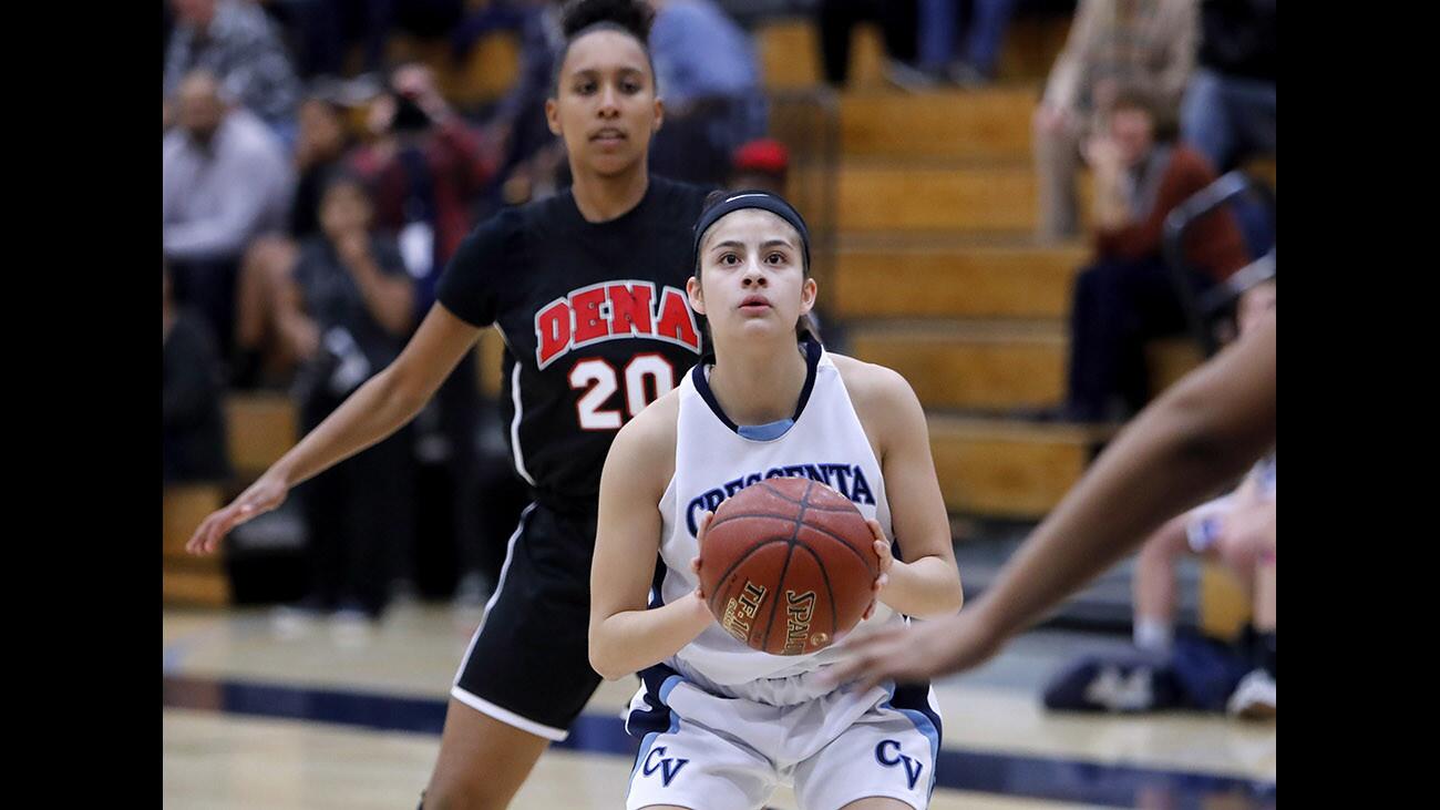 Photo Gallery: Crescenta Valley High School girls basketball vs, Pasadena High School