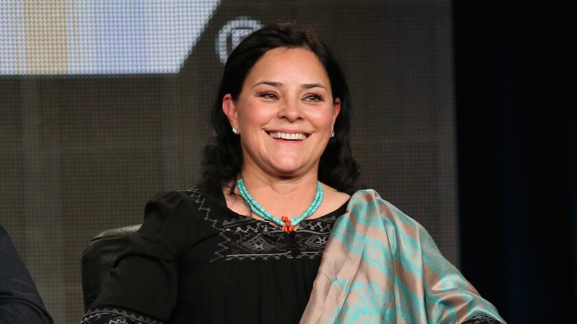 Diana Gabaldon was in Pasadena on Friday during the Television Critics Assn. press tour to promote the upcoming second half of the fantasy drama's first season.