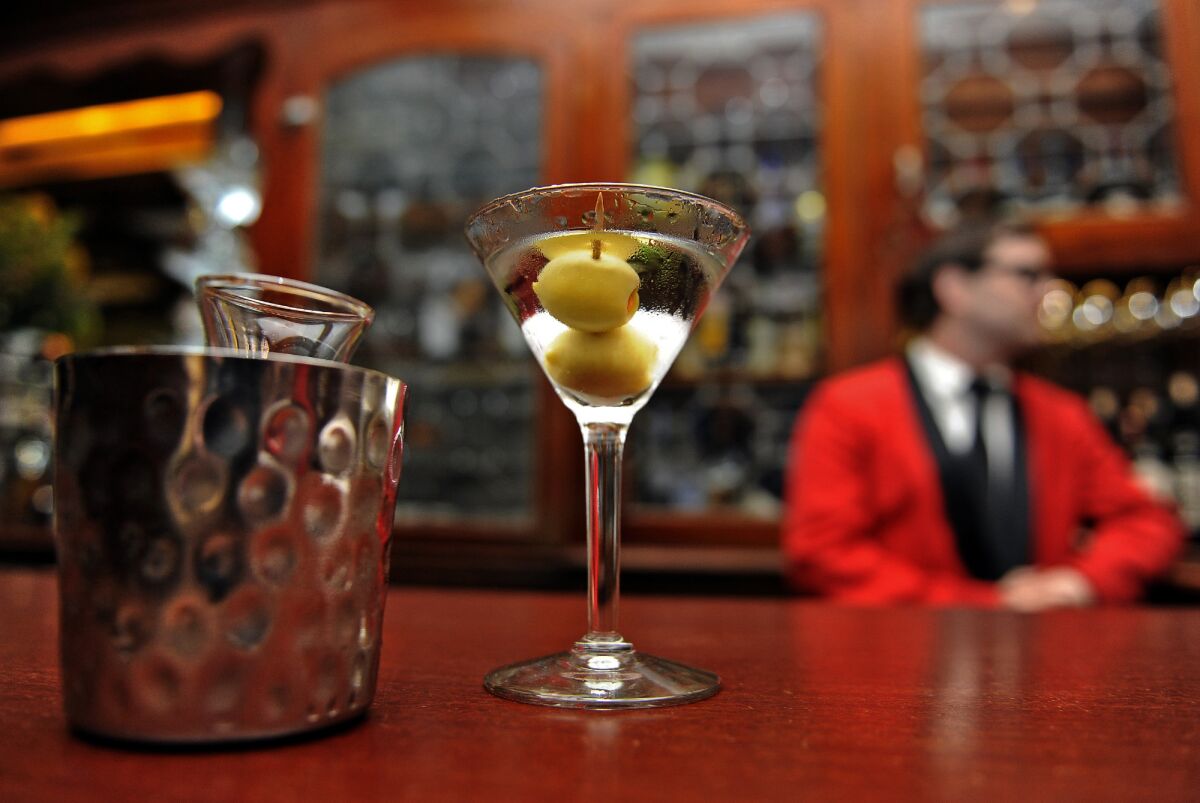 The martini is the emblematic cocktail at Hollywood's Musso & Frank Grill.