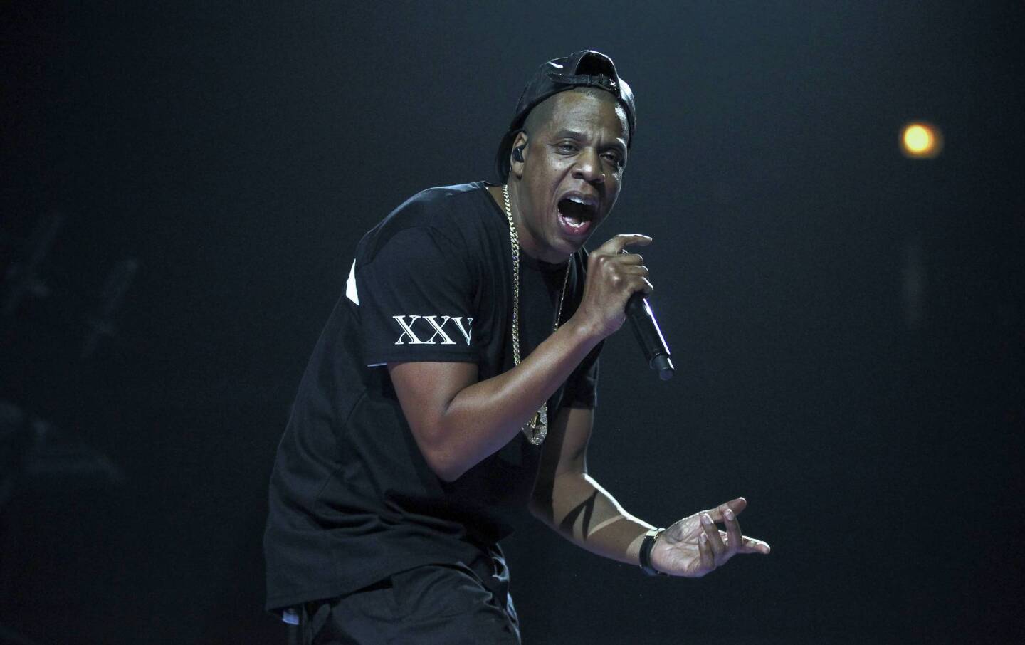 Jay Z performs at the United Center.