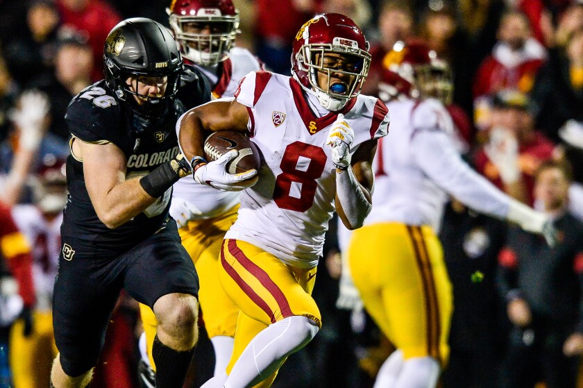 USC turns to receiver Amonra St. Brown to help in running game Los