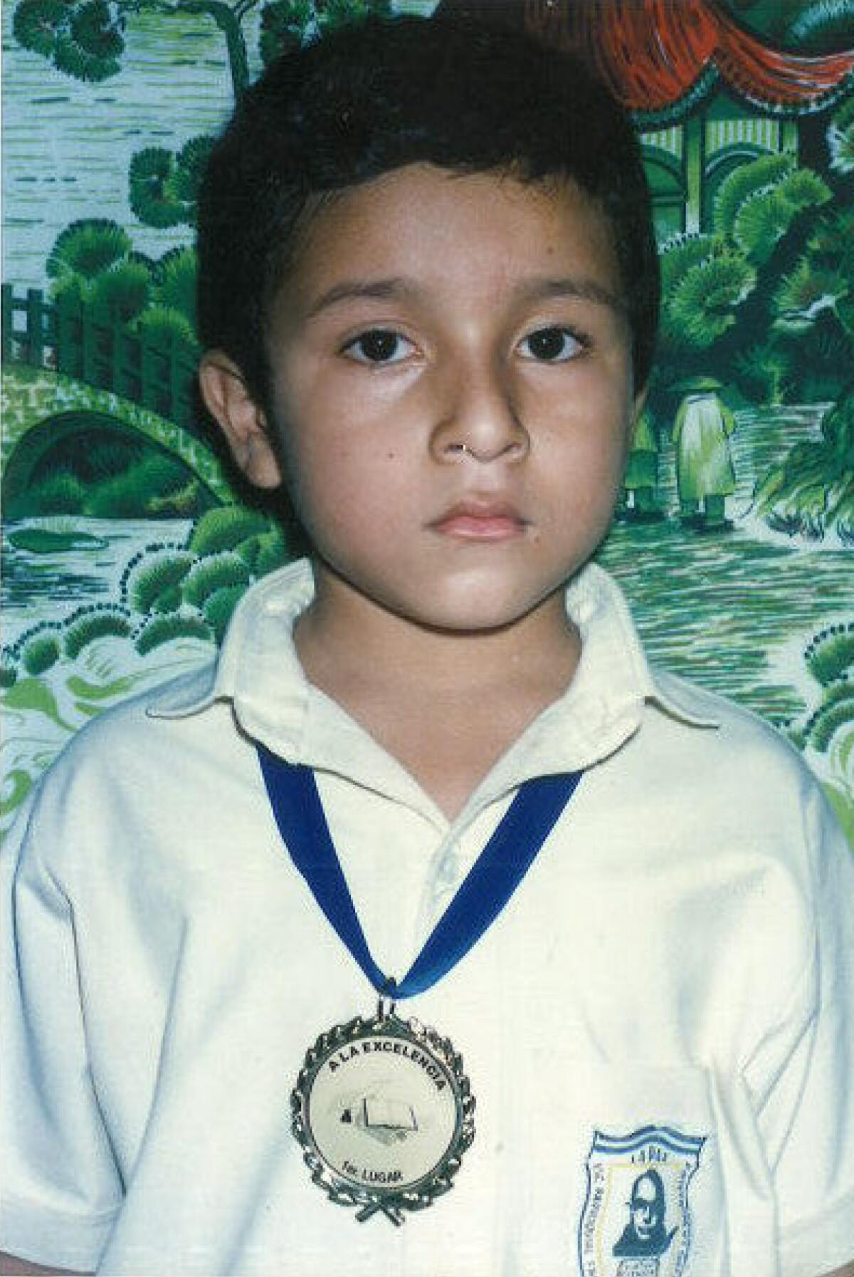 Javier Zamora in El Salvador, not long before he began the arduous migratory journey he recalls in "Solito."