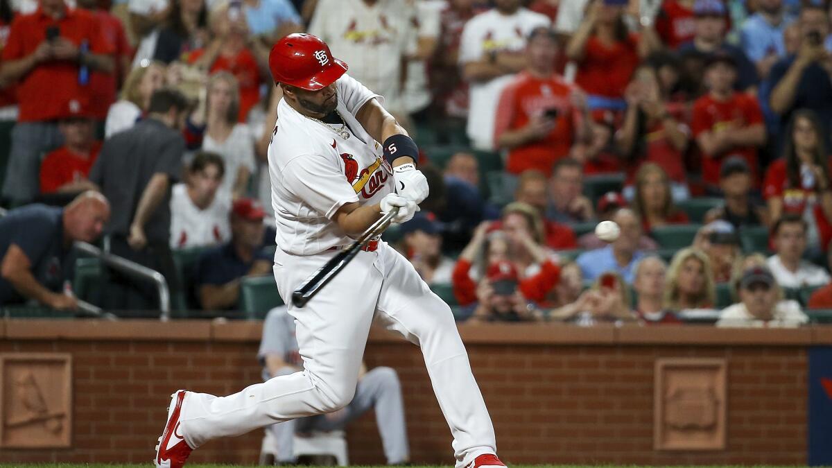 Pujols hits 3-run homer as Cardinals beat Blue Jays 6-1 - The San Diego  Union-Tribune