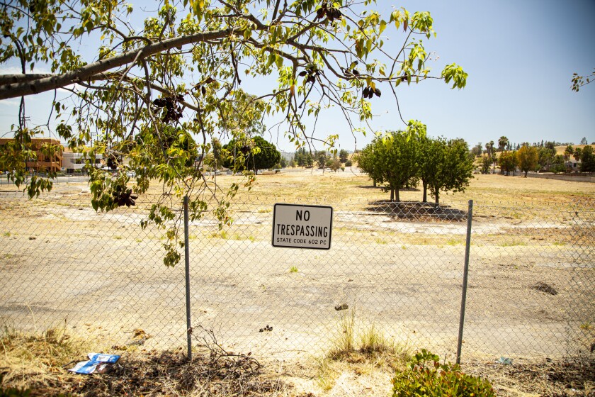 Kaiser Permanente's vacant lot in El Cajon.