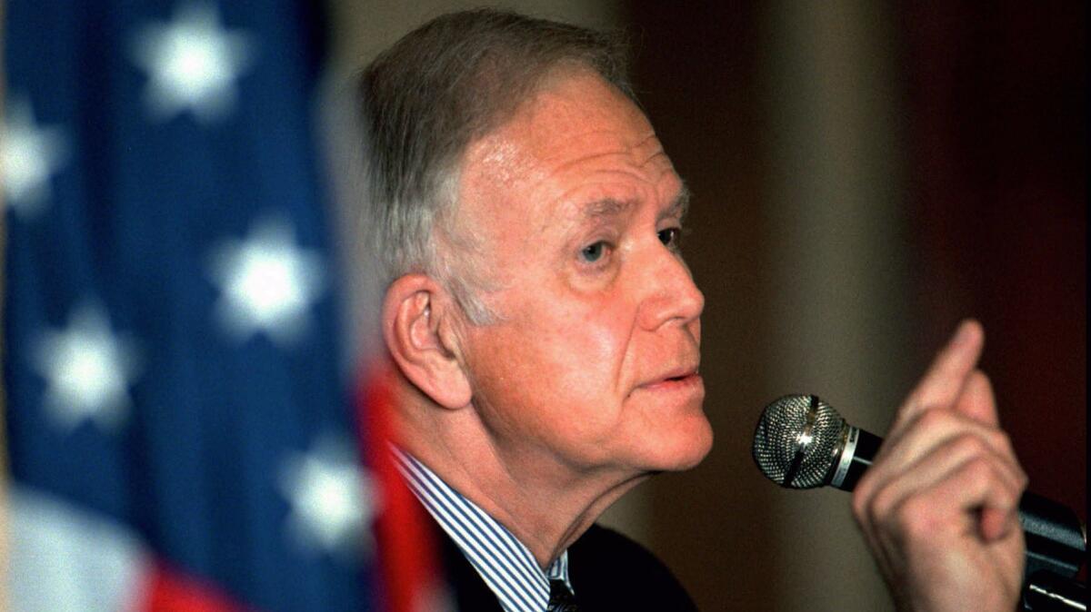 Former Sen. Bob Packwood of Oregon in 1998.