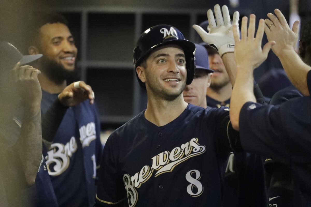 If the Dodgers are willing to open their wallets, Milwaukee Brewers slugger Ryan Braun could be available in a trade. Braun is owed more than $80 million through 2020.