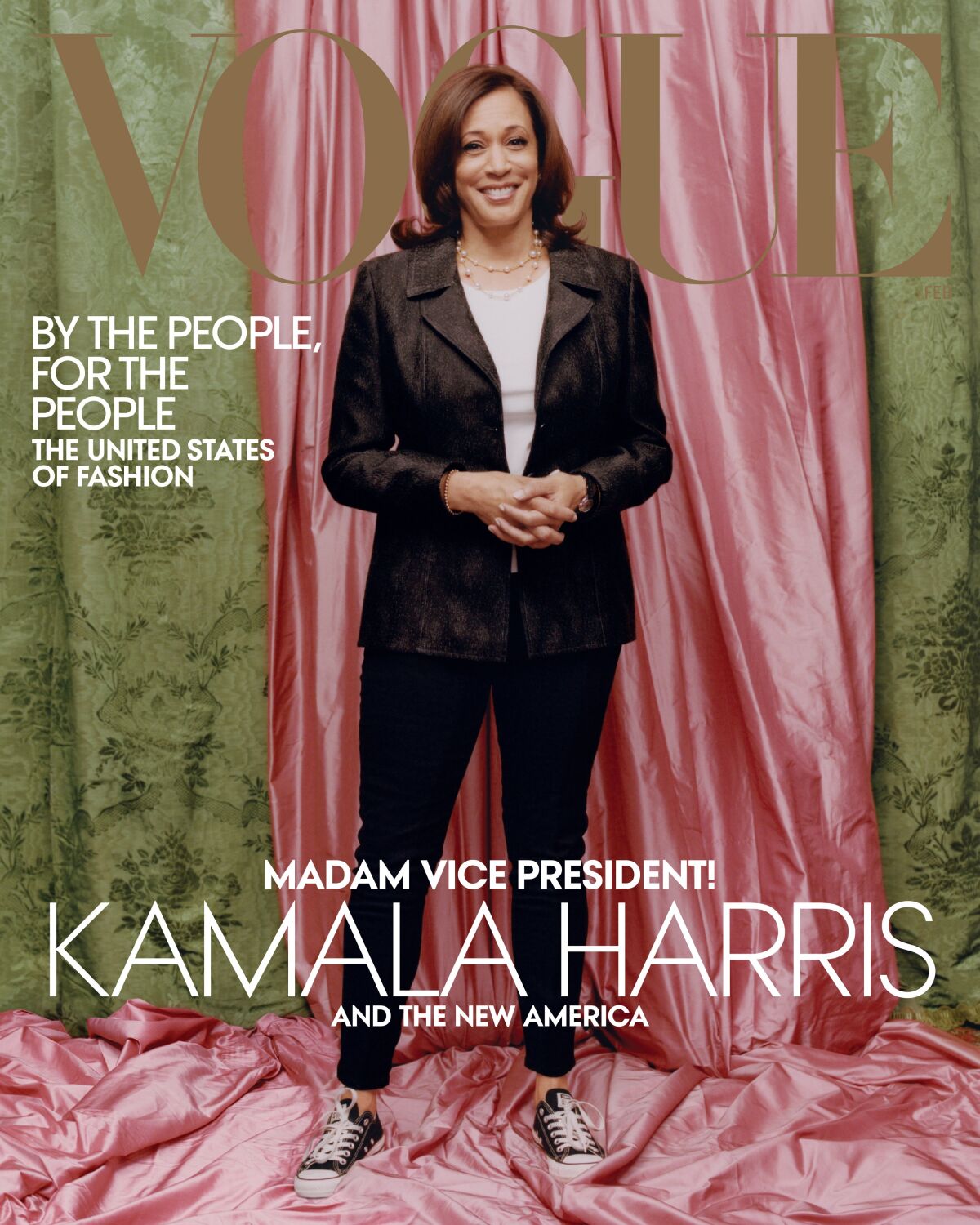 Kamala Harris on the cover of February 2021 Vogue 