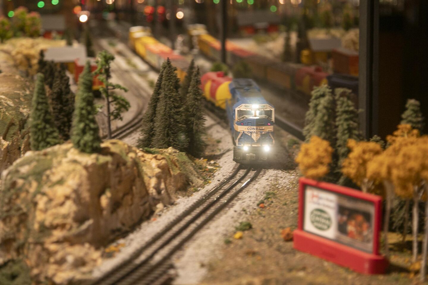 David Lizerbram and his wife Mana Monzavi took over the Old Town Model Railroad Depot, which was in danger of closing. The extensive train layout and its detailed and sometimes humorous dioramas was photographed on Friday, Dec. 13, 2019, at its Old Town, San Diego location.