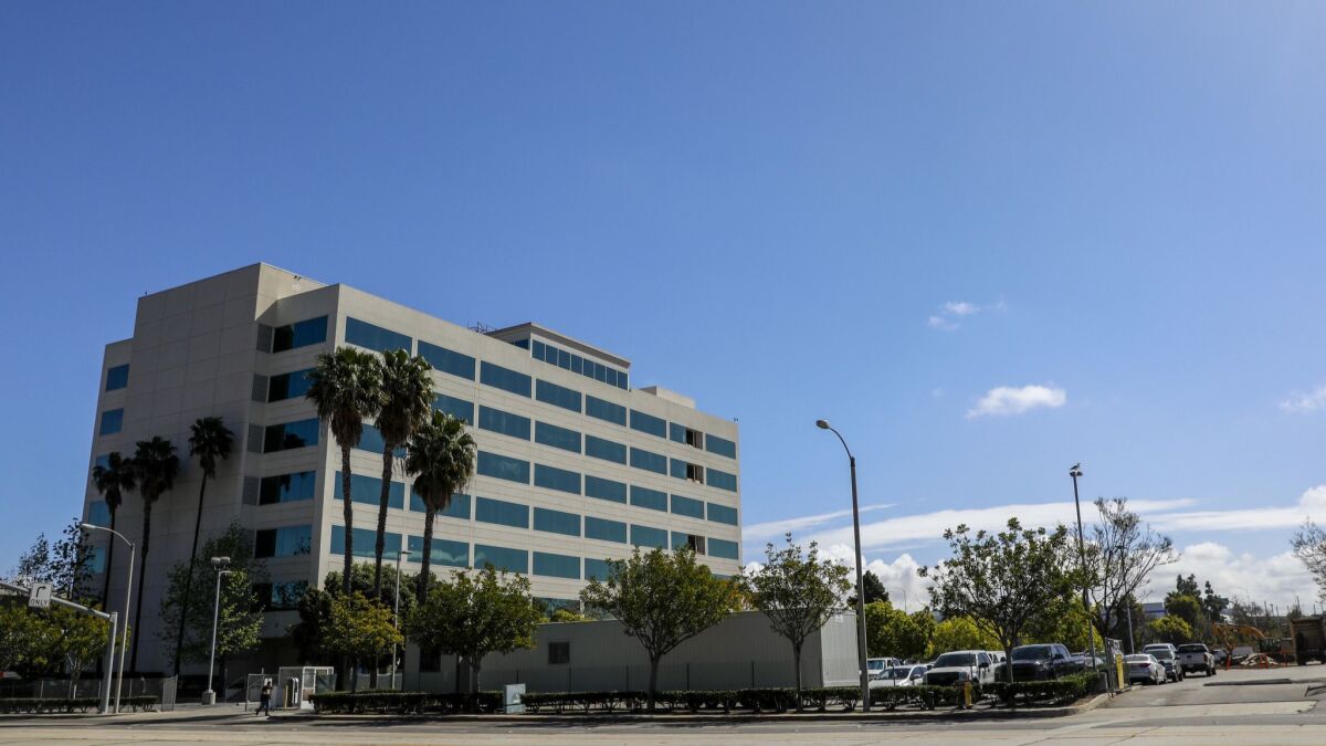 Dr. Patrick Soon-Shiong, The Times' new owner, plans to relocate the paper to this building in El Segundo.