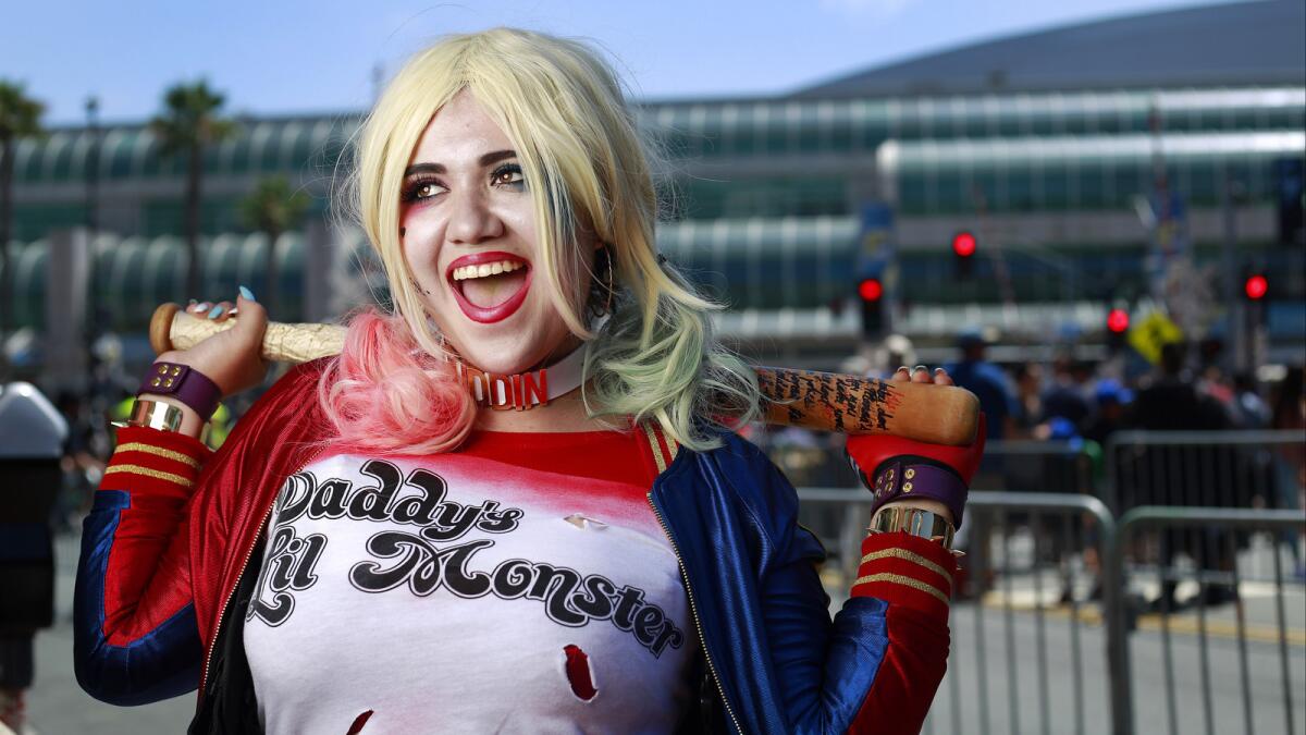 Ruth Rodriguez vestida como Harley Quinn en el Comic-Con de San Diego hace unos años.