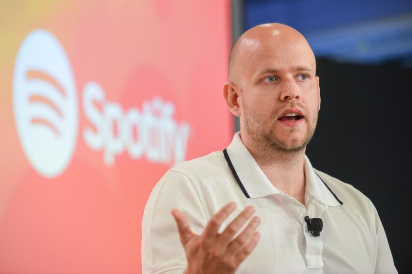 Daniel Ek, founder and chief executive officer of Spotify, attends the Cannes Lions 2016.