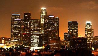 The Downtown Los Angeles skyline