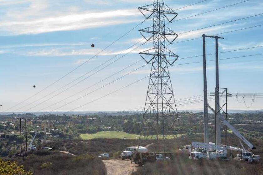 San Diego Gas & Electric power lines getting upgraded in Julian