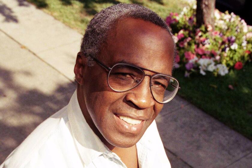 FILE - In this Sept. 4, 1991 file photo, actor Robert Guillaume poses for a portrait in Los Angeles. Guillaume, who won Emmy Awards for his roles on âSoapâ and âBenson,â died Tuesday, Oct. 24, 2017 in Los Angeles at age 89. Guillaumeâs widow Donna Brown Guillaume says he had been battling prostate cancer. (AP Photo/Chris Martinez, File)