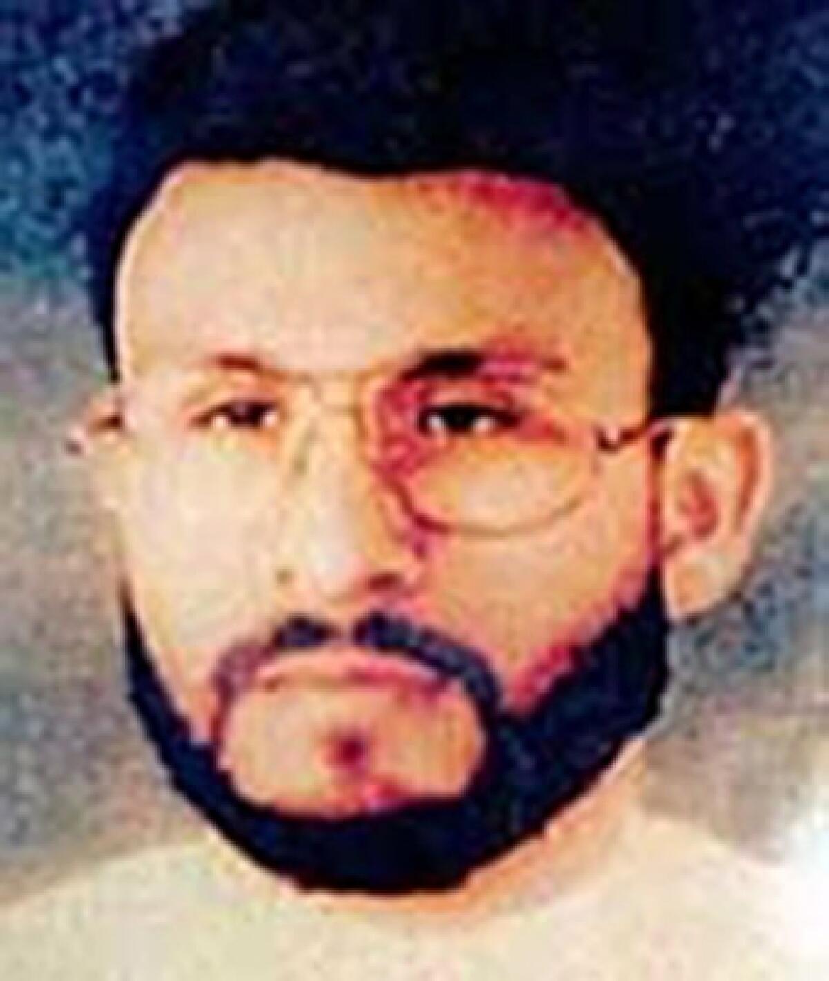 Al Qaeda suspect Abu Zubaydah is shown in a photo provided by U.S. Central Command.