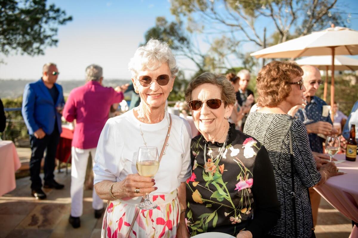 Marge Katleman and Barbara Rozansky at the 211 Club Patron Party.