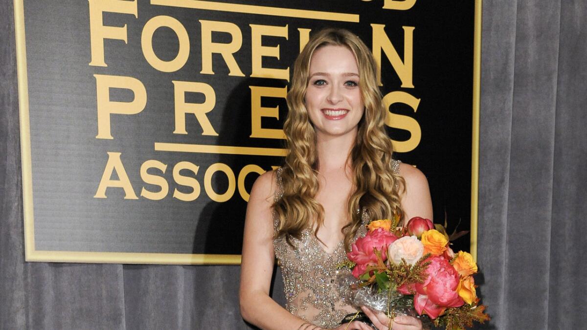 "I'm a really huge fan of TV," said Miss Golden Globe 2015 Greer Grammer. "My dad [Kelsey Grammer] was on a great TV show. And I've always loved how much fun you can have on TV."