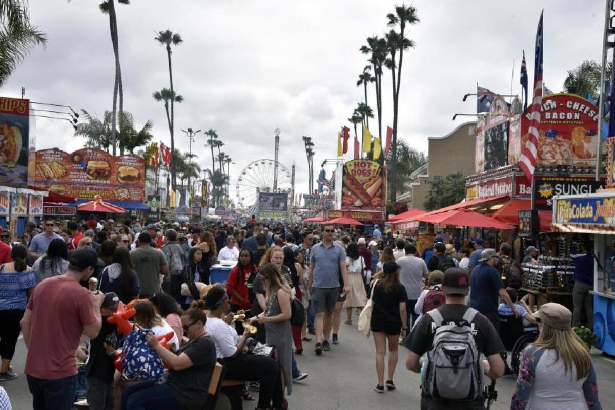 A scene from the San Diego County Fair in 2019, prior to the Covid-19 pandemic.
