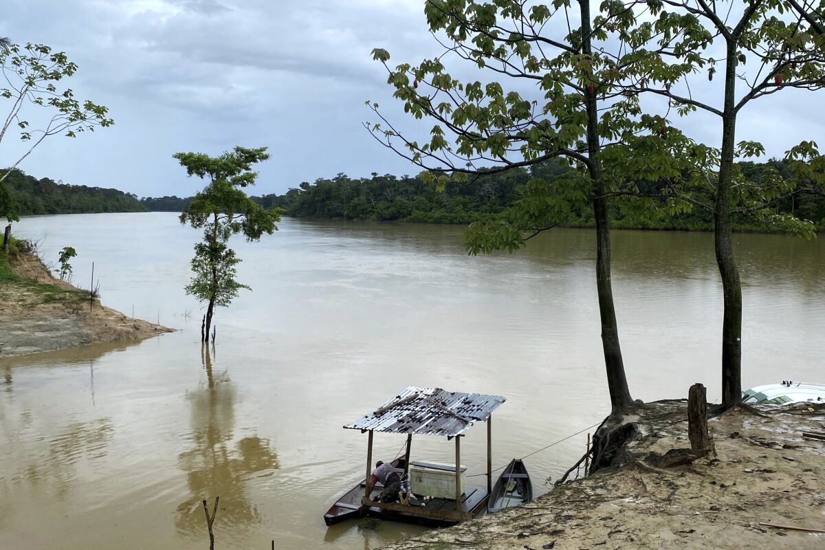 The Itaquai River runs through the Vale do Javari region in Amazonas state, Brazil, June 16, 2021, on the border with Peru. British freelance journalist Dom Phillips and Brazilian Bruno Araujo Pereira, on leave from the government's Indigenous affairs agency, have gone missing since Sunday, June 5, 2022, according to the Unijava association for which Pereira has been an advisor. (AP Photo/Fabiano Maisonnave)