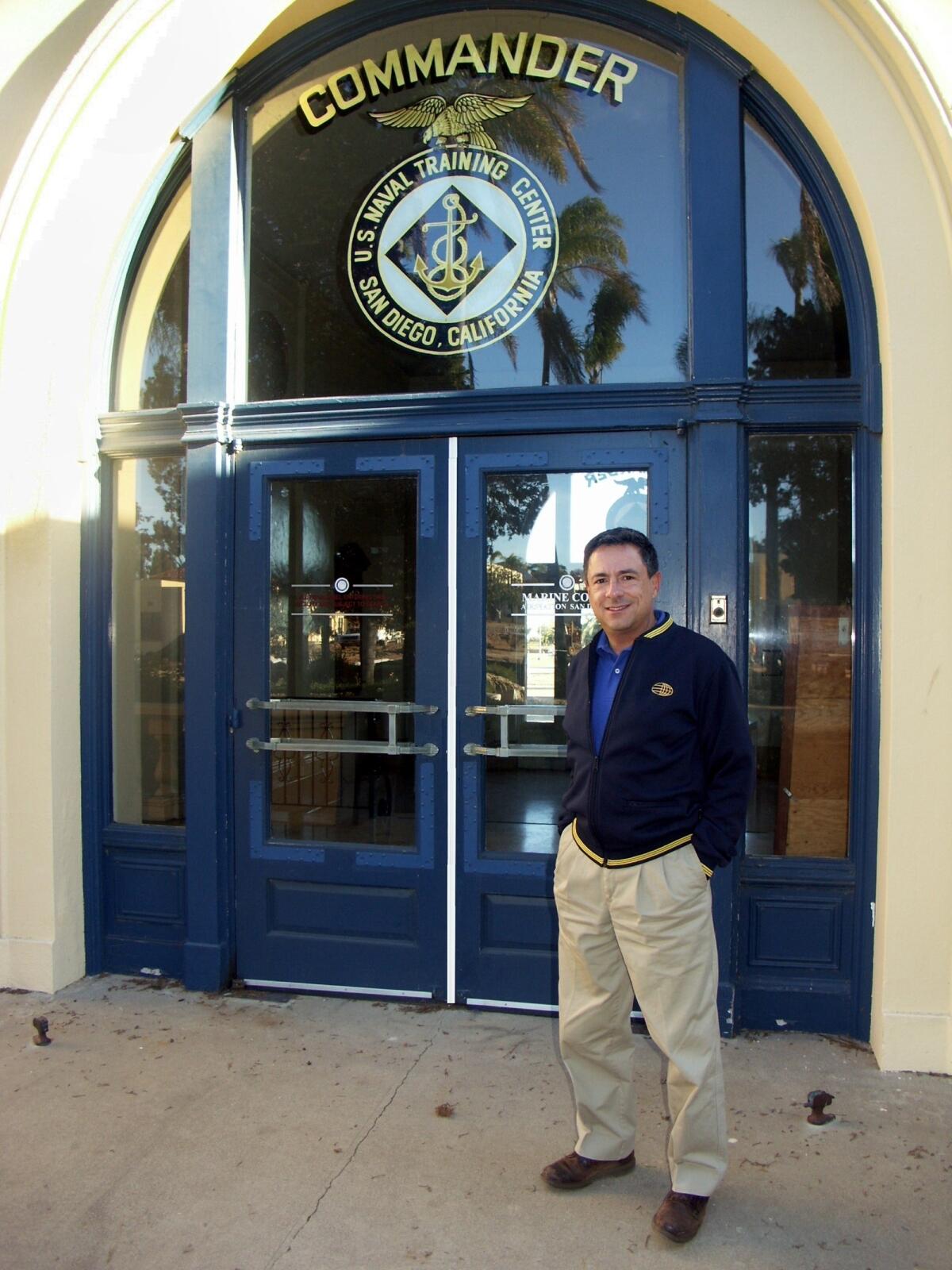 Alan Ziter at the Naval Training Center's command center in Liberty Station