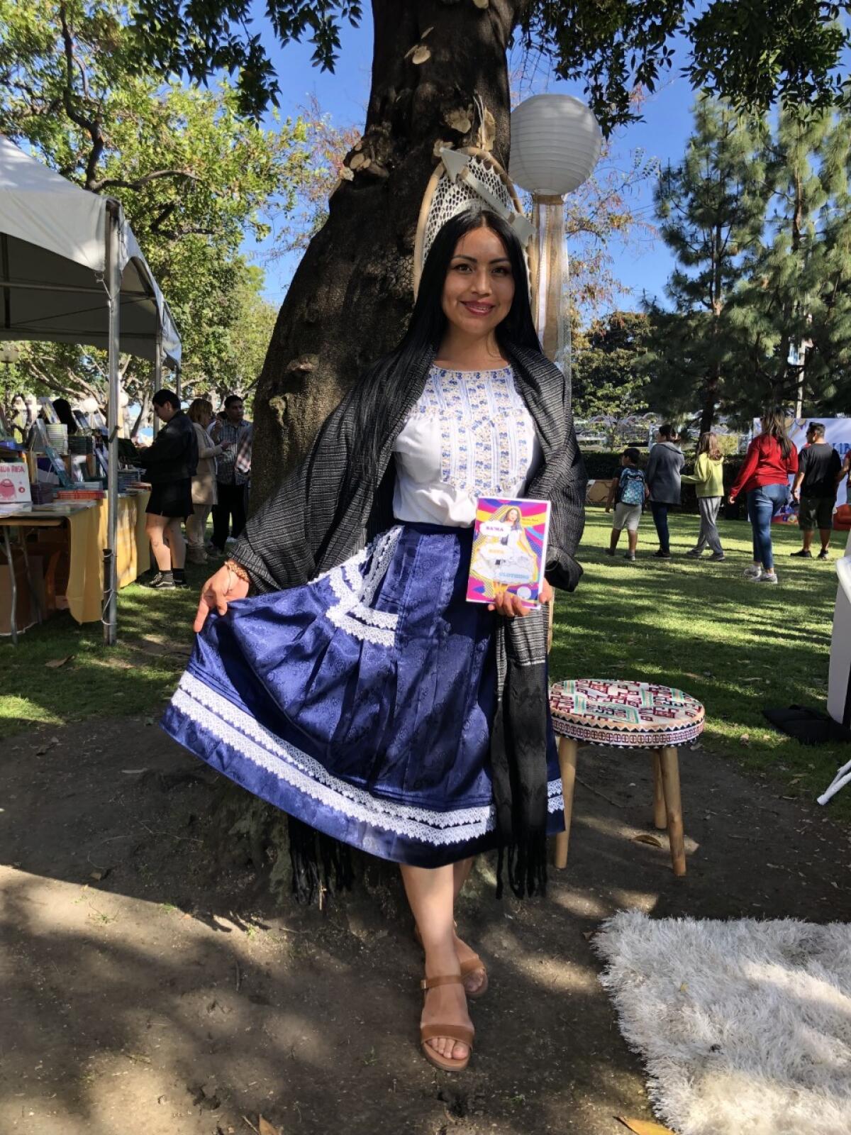 Olga Santos tras la presentación de su panel.