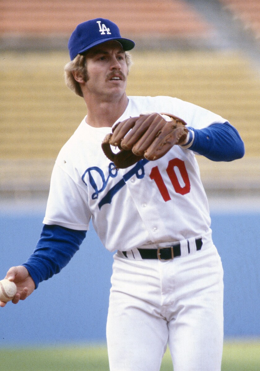 Third-baseman Ron Cey, who was nicknamed "The Penguin," plays with the Dodgers in 1980.