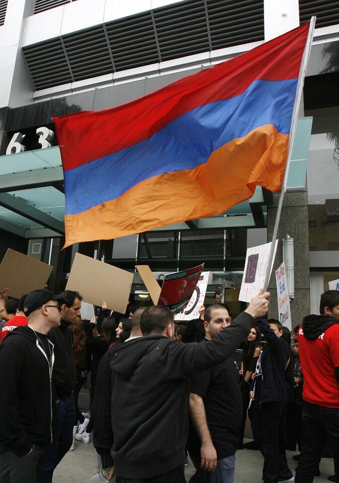 Photo Gallery: Armenian protest at Turkish Consulate to end genocide denial