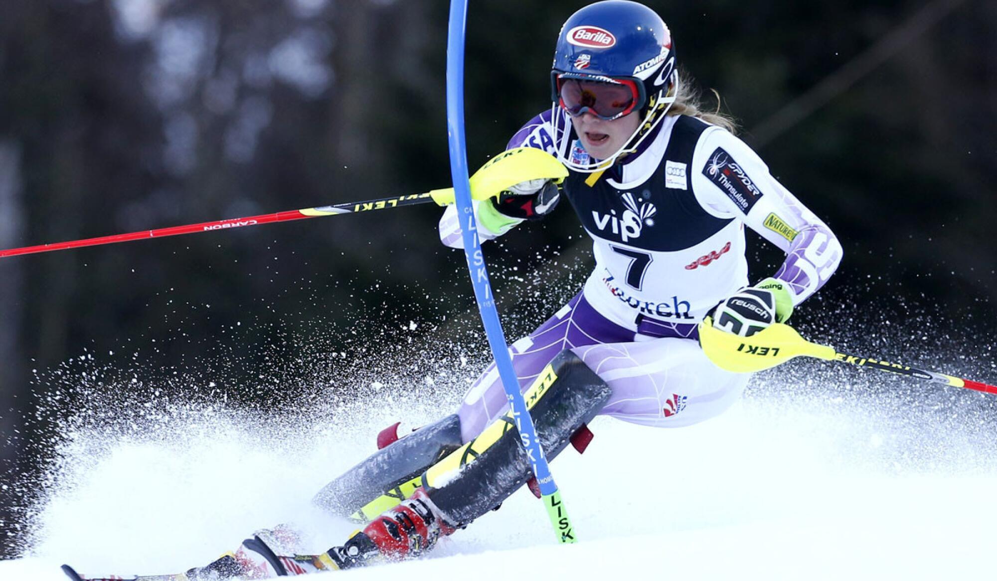 Mikaela Shiffrin captured her 11th World Cup slalom victory with a win at Sljeme Mount, Croatia, in January 2015. It tied the record for wins by a teenager in the event.