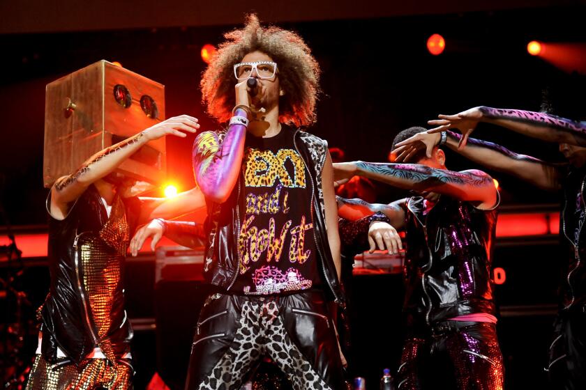 Singer Redfoo performs at Madison Square Garden in 2011. The rapper has apologized for his controversial new video for "Literally I Can't."