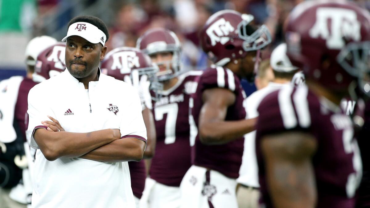 Coach Kevin Sumlin and Texas A&M will try to avenge a 59-0 loss to Alabama last season when the teams meet Saturday in one of three marquee SEC showdowns.