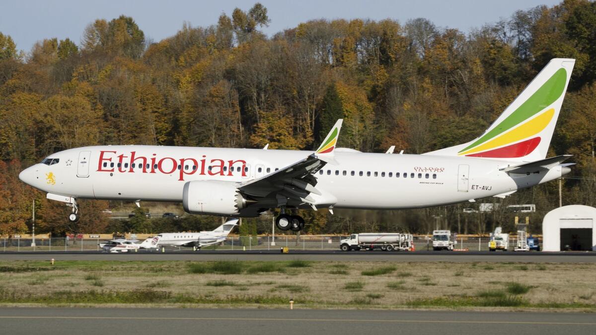 This Ethiopian Airlines Boeing 737 Max 8 plane crashed Sunday shortly after takeoff, killing all 157 people aboard.