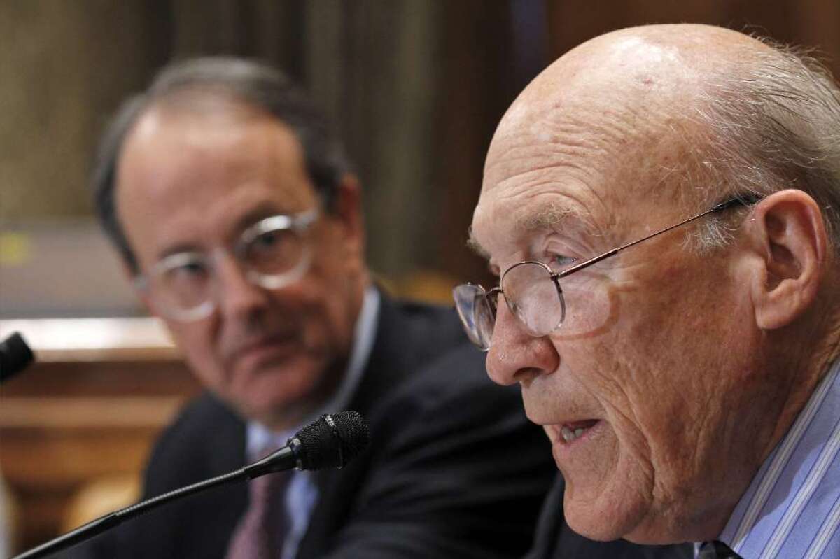 Erskine Bowles, left, and Alan Simpson.