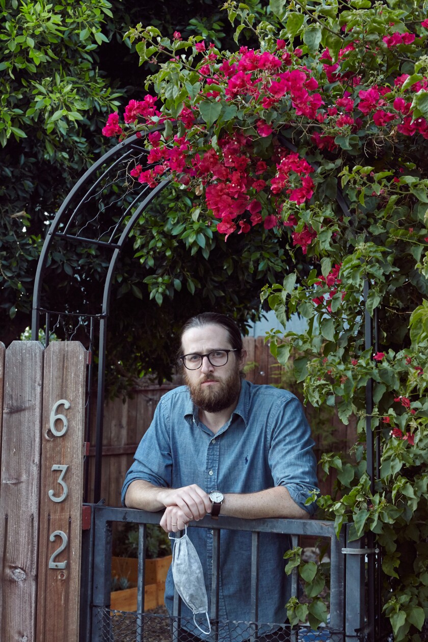 Photographer Sam Cornwall at his home in Boyle Heights