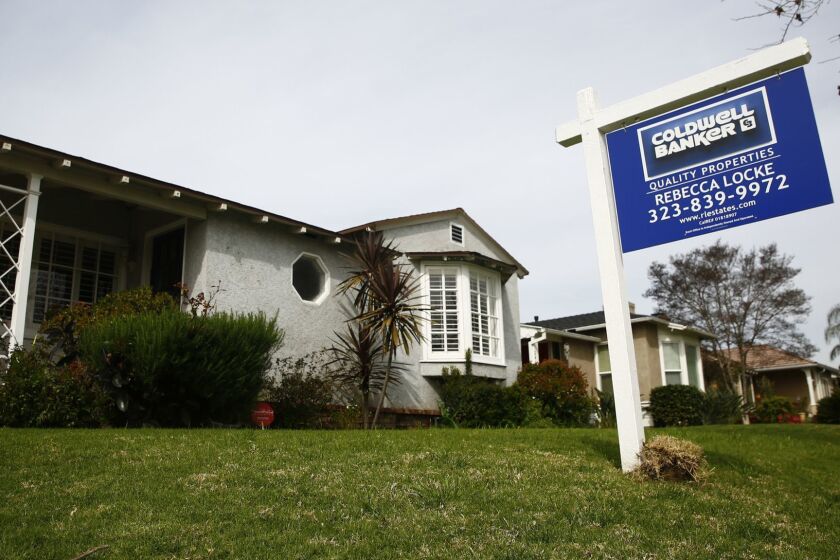 BURBANK, CALIF. - MARCH 26: A home for sale along Mariposa street, on Tuesday, March 26, 2019 in Burbank, Calif. (Kent Nishimura / Los Angeles Times)