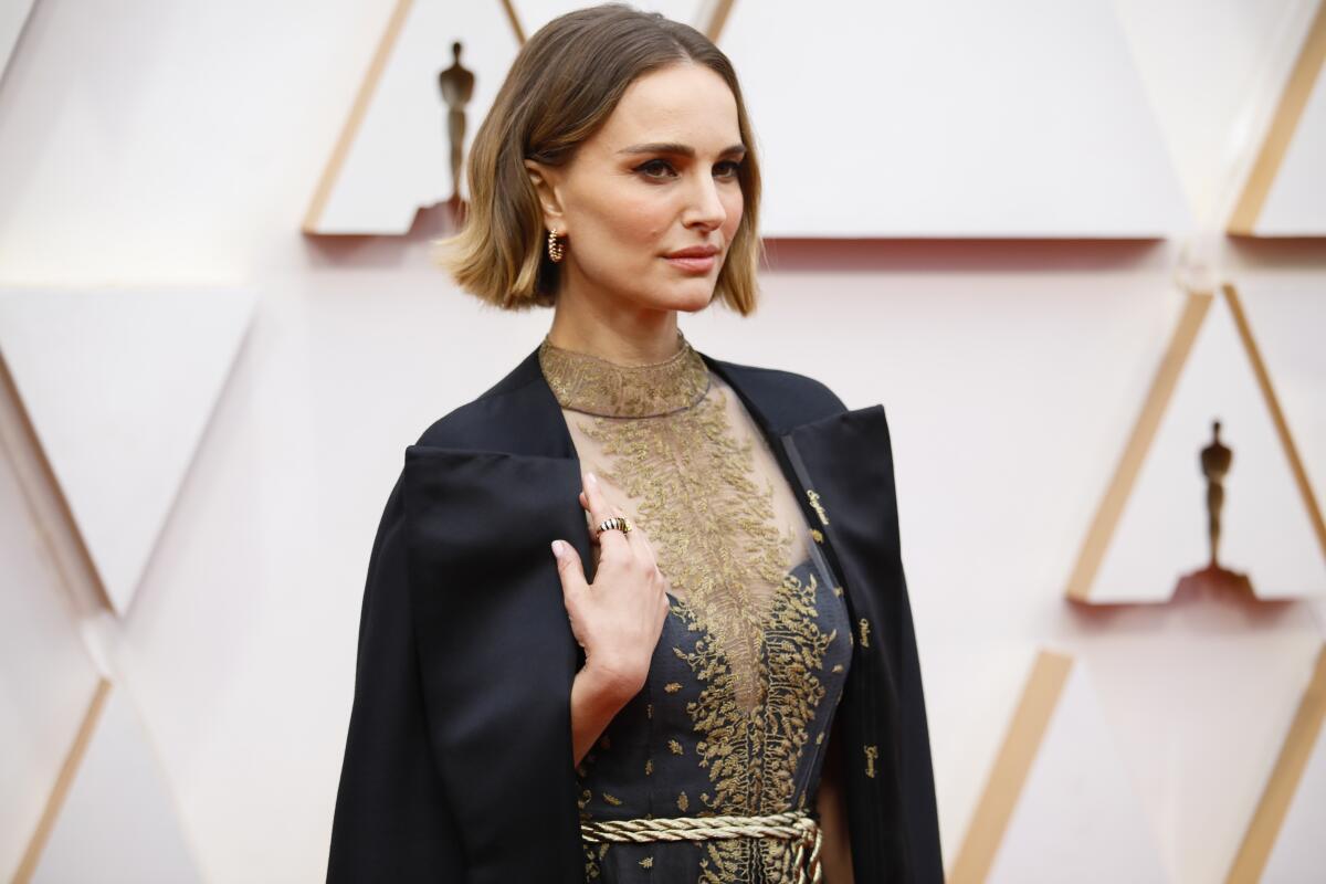 Natalie Portman arriving at the 92nd Academy Awards on Feb. 9.