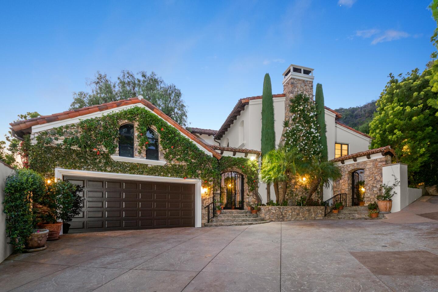 The ivy-covered exterior.