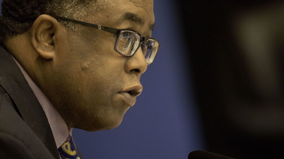 Supervisor Mark Ridley-Thomas, above, wants a report from top county officials on what changes might be needed to improve the "outcomes and accountability" of sales tax funds generated for homeless services under Measure H.