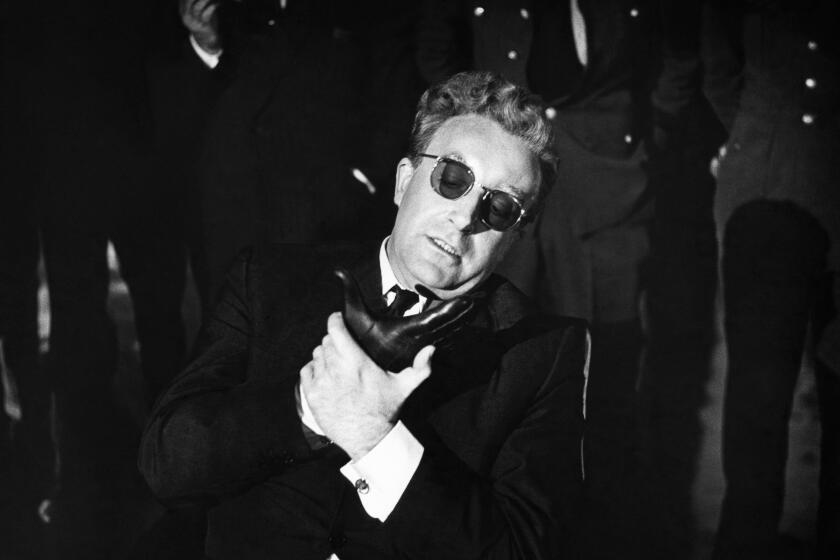 Actor Peter Sellers on the set of "Dr. Strangelove". (Photo by Sunset Boulevard/Corbis via Getty Images)